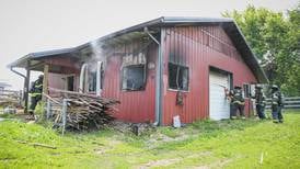 Woodworking shop total loss in fire near Woodstock