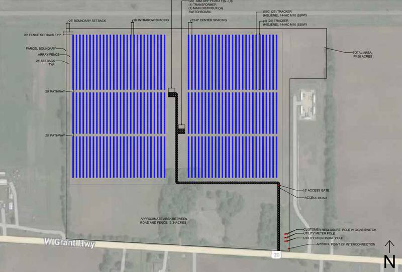 A solar farm could be coming to Marengo down the road on the west part of town after the city council reviewed a concept plan for the project at its July 11, 2022 meeting.