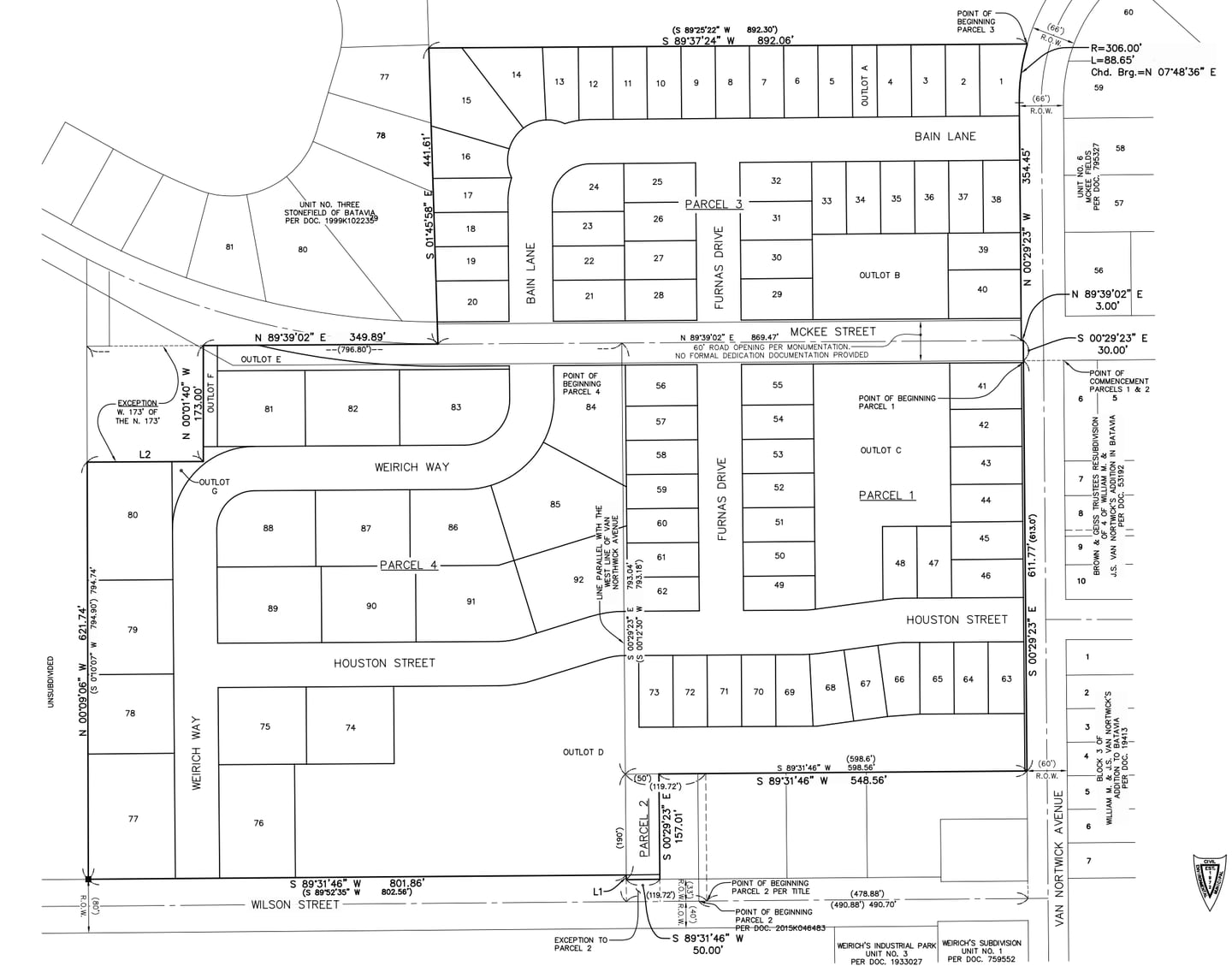 Site plan for the recently approved Ashton Ridge development in Batavia.