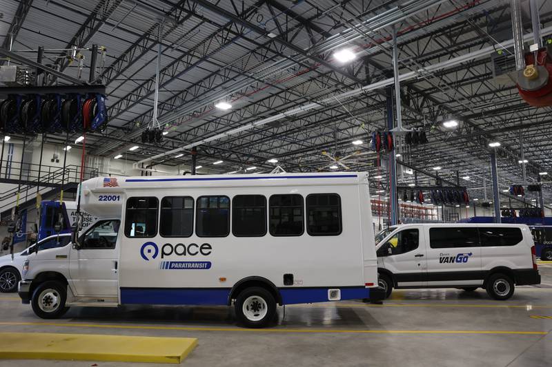 Pace showcased their new 264,000 square foot state-of-the-art facility in Plainfield to local and state officials on Thursday. Thursday, July 21, 2022 in Plainfield.