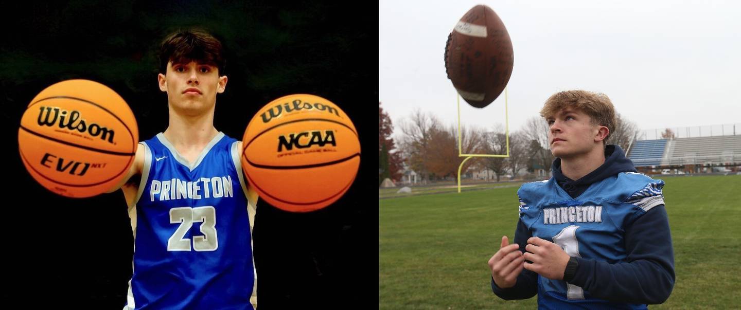 Princeton's Noah LaPorte (left) and Casey Etheridge had record-breaking careers.