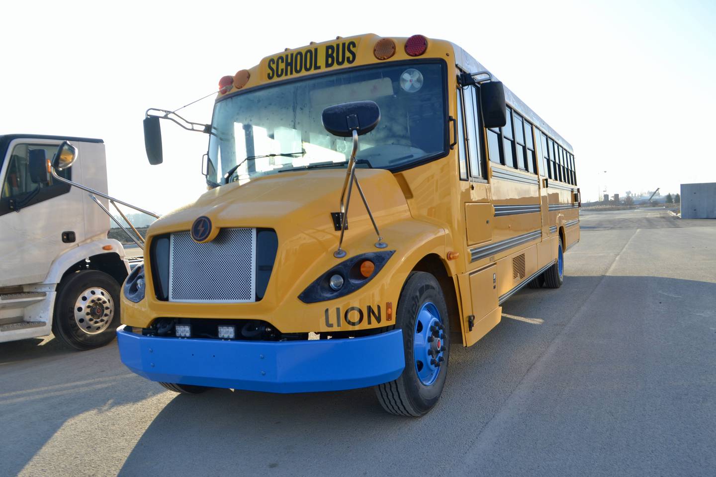 Lion Electric Co. has been showing local officials the progress of construction at its future manufacturing facility in Joliet. The Canadian company expects to open next year and eventually employ about 1,400 workers.