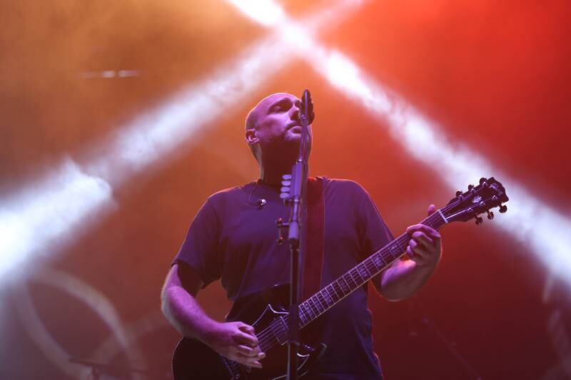 Sunny Day Real Estate lead singer Jeremy Enigk closes out the Radical stage on day two of Riot Fest. Saturday, Sept. 18, 2022, in Chicago.
