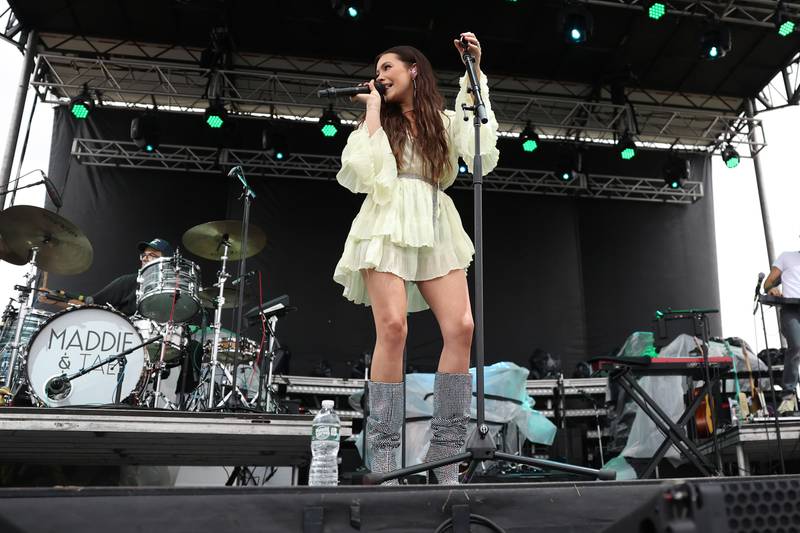Tae Dye of Maddie & Tae performs on day 2 of the Taste of Joliet. Saturday, June 25, 2022 in Joliet.
