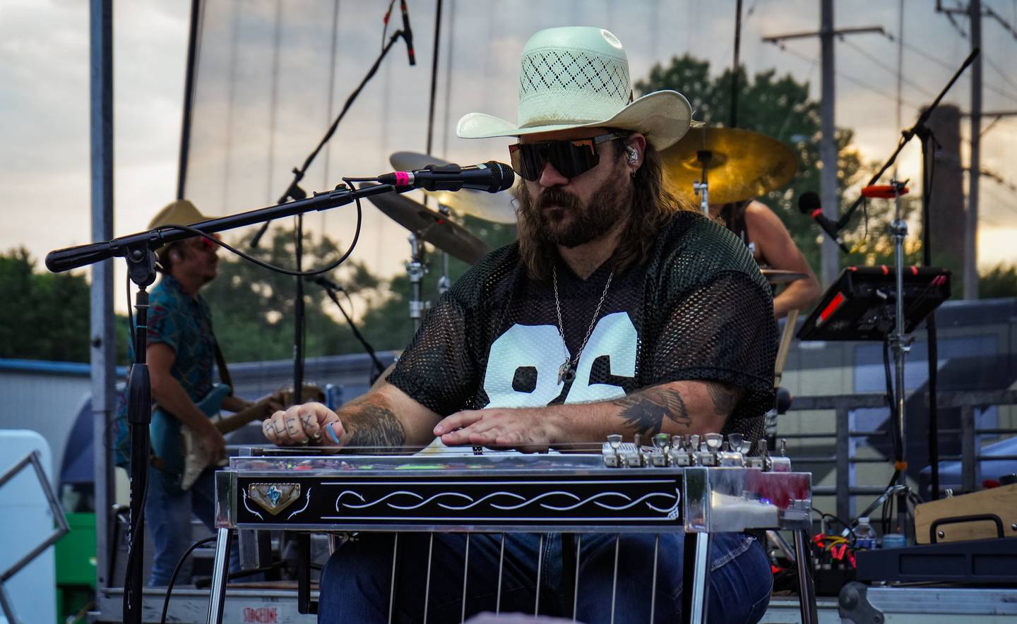 Zachary Moulton, steel guitarist for Texan-band Silverda, headline Yorkville's Summer Solstice Indie Music Festival