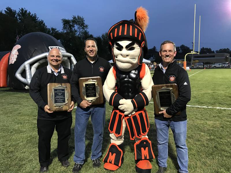 Dr. Michael Thornton, Bill Hobson and Robert A. Jessup were recognized during the Oct. 1, 2021, McHenry High School homecoming game as distinguished graduates in recognition of their professional and community service work.