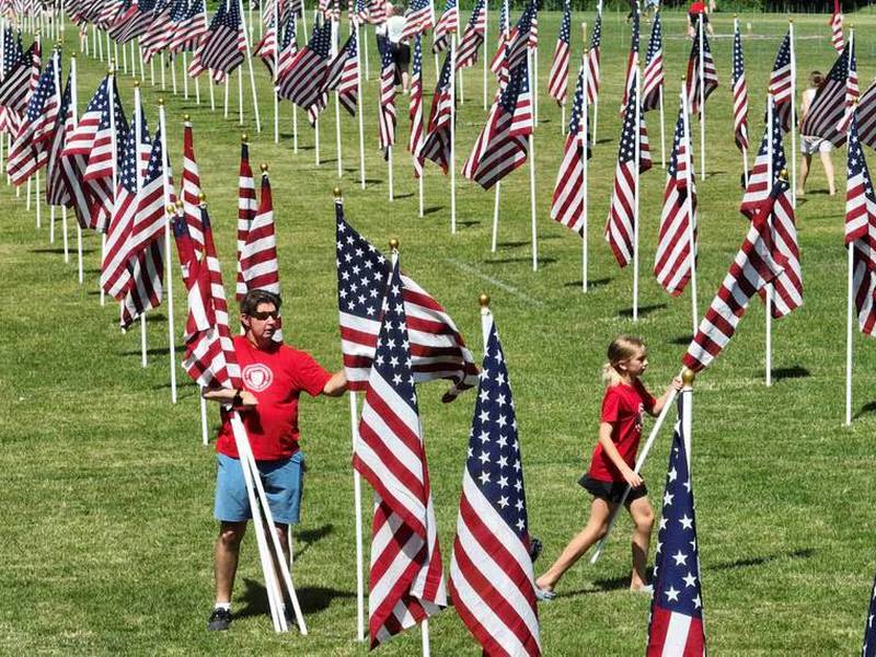 ‘A sight to behold’: 2,025 flags fly in Wheaton’s Field of Honor