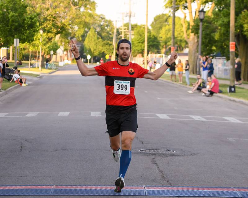 Johannes Schulz was the first over all winner during the Leadershop 5K event in La Grange on Friday June 9 2023.