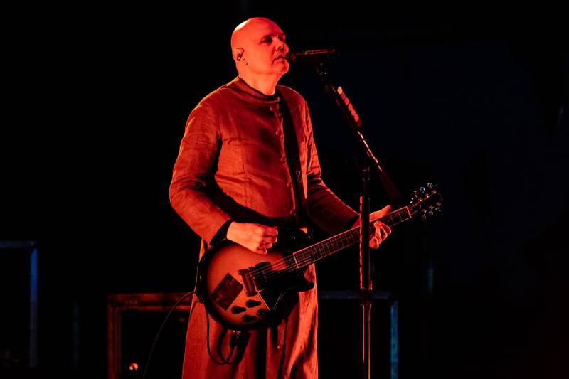 Billy Corgan and the Machines of God perform at Busey Bank Field at Joliet Memorial Stadium during Taste of Joliet on June 20, 2025.