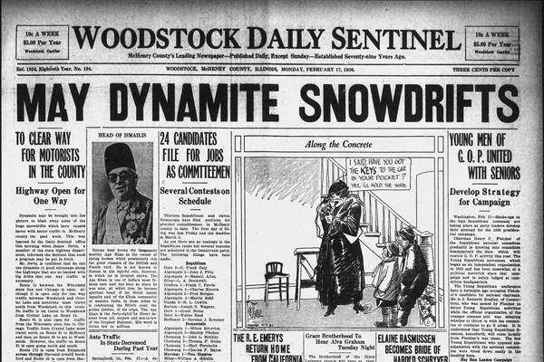 Dynamite snowdrifts and more historical covers for February 17