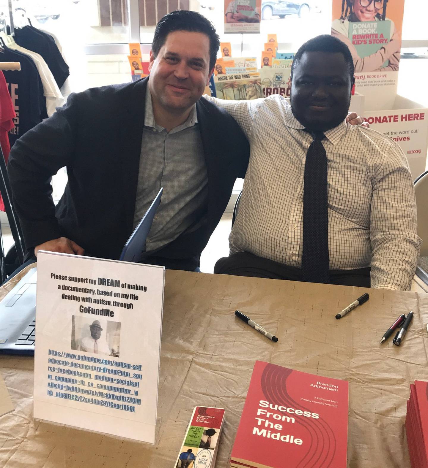 Pete Colarelli, (left) former ExxonMobil employee, mentored Brandon Adjoumani when Adjoumani was a student at Lockport Township High School. On Saturday, Adjoumani will serve in Colarelli's former role as a host for Easterseals Joliet's annual Celebration of Giving. Colarelli said Adjoumani developed his love for nonprofits by volunteering at events with Colarelli.