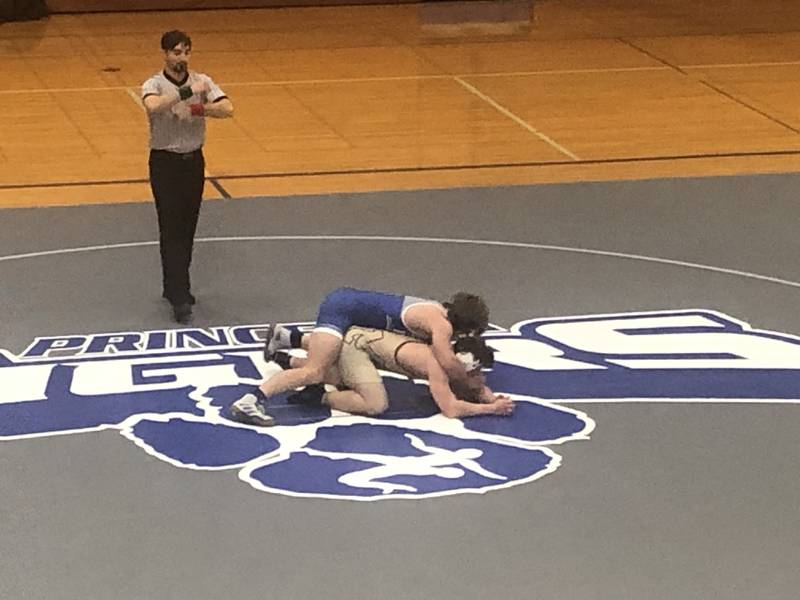 Princeton and Morris met on the mat at Prouty Gym Tuesday night.