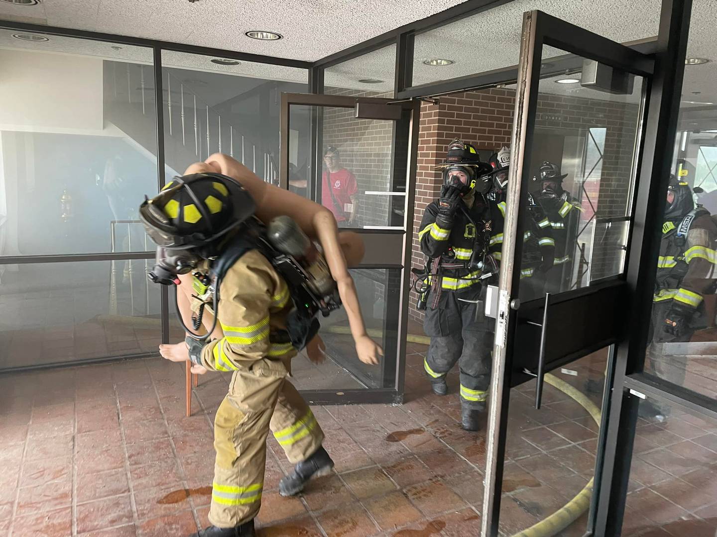 The St. Charles Fire Department recently hosted a multi-department training exercise in conjunction with the Illinois Fire Service Institute Cornerstone Training Program.