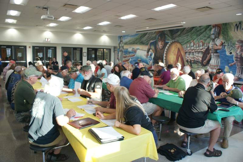 A pre-flight planning meeting was held August 2, 2022, at McHenry High School Upper Campus to prepare for the 2022 Honor Flight for McHenry County veterans.