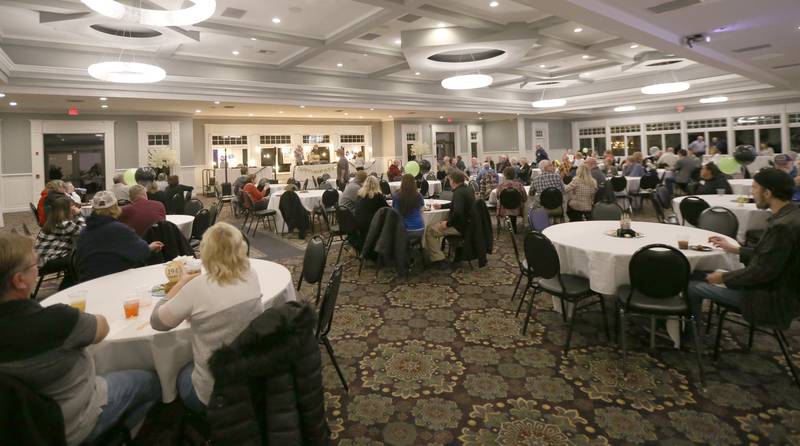 A large crowd attended the WLPO 75th Anniversary party on Wednesday, Nov. 16, 2022 at Senicas Oak Ridge in La Salle.