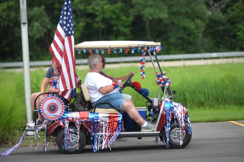 Fifty-five vehicles took part in the Fifth Annual Grand Detour Golf Cart Parade, held July 1, 2023.