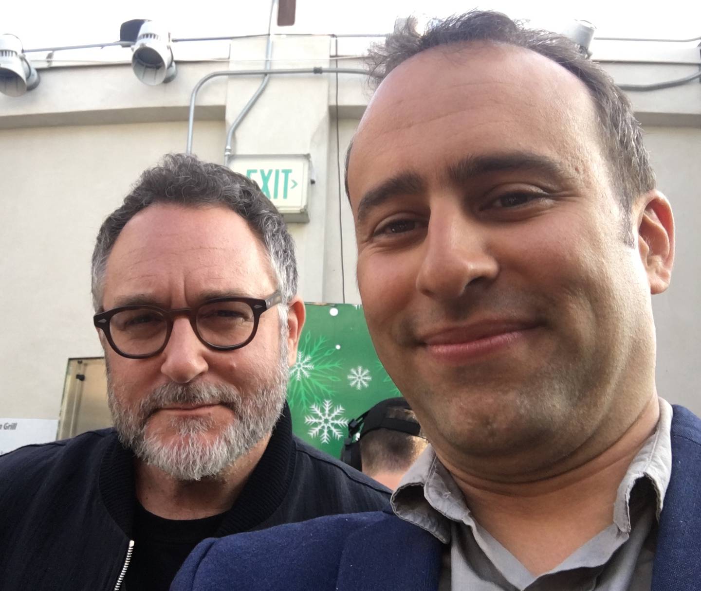 Ottawa native Steve Brusatte with Colin Trevorrow, director of "Jurassic World: Dominion."