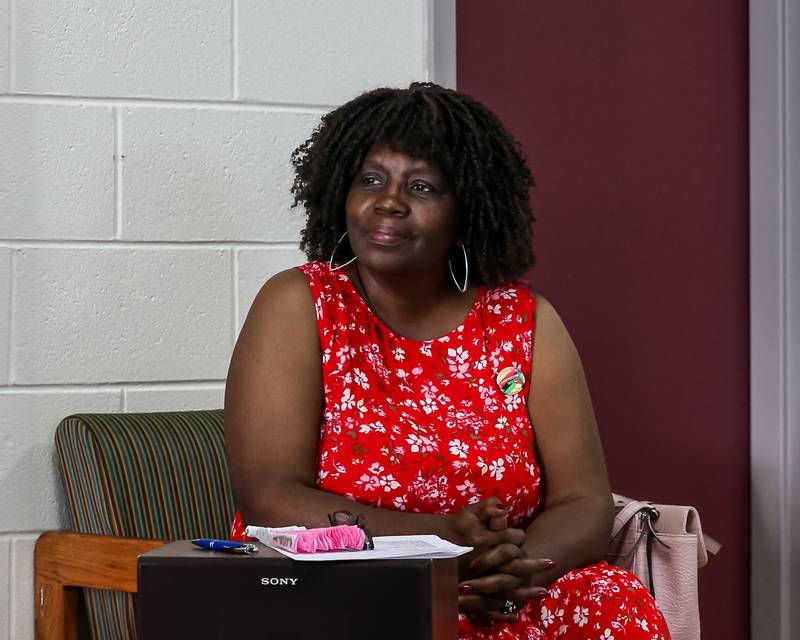 Dr. Bessie Boyd looks on during the Juneteenth Celebration in La Grange. June 20, 2022
