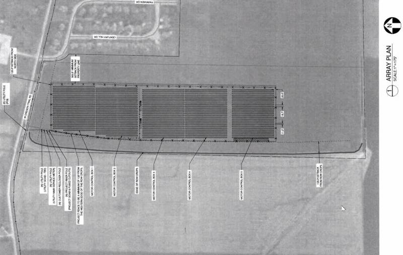 A solar farm is planned for the area west of the Century Hill subdivision in Oregon.