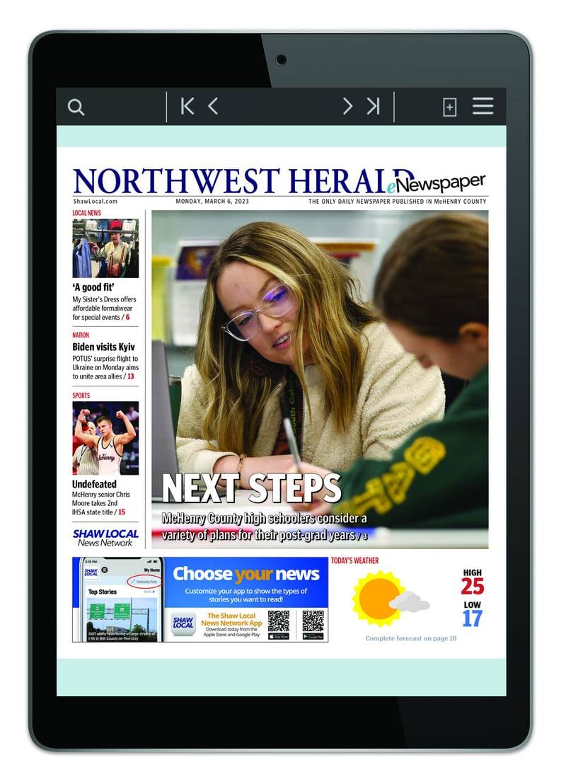 Northwest Herald digital edition.