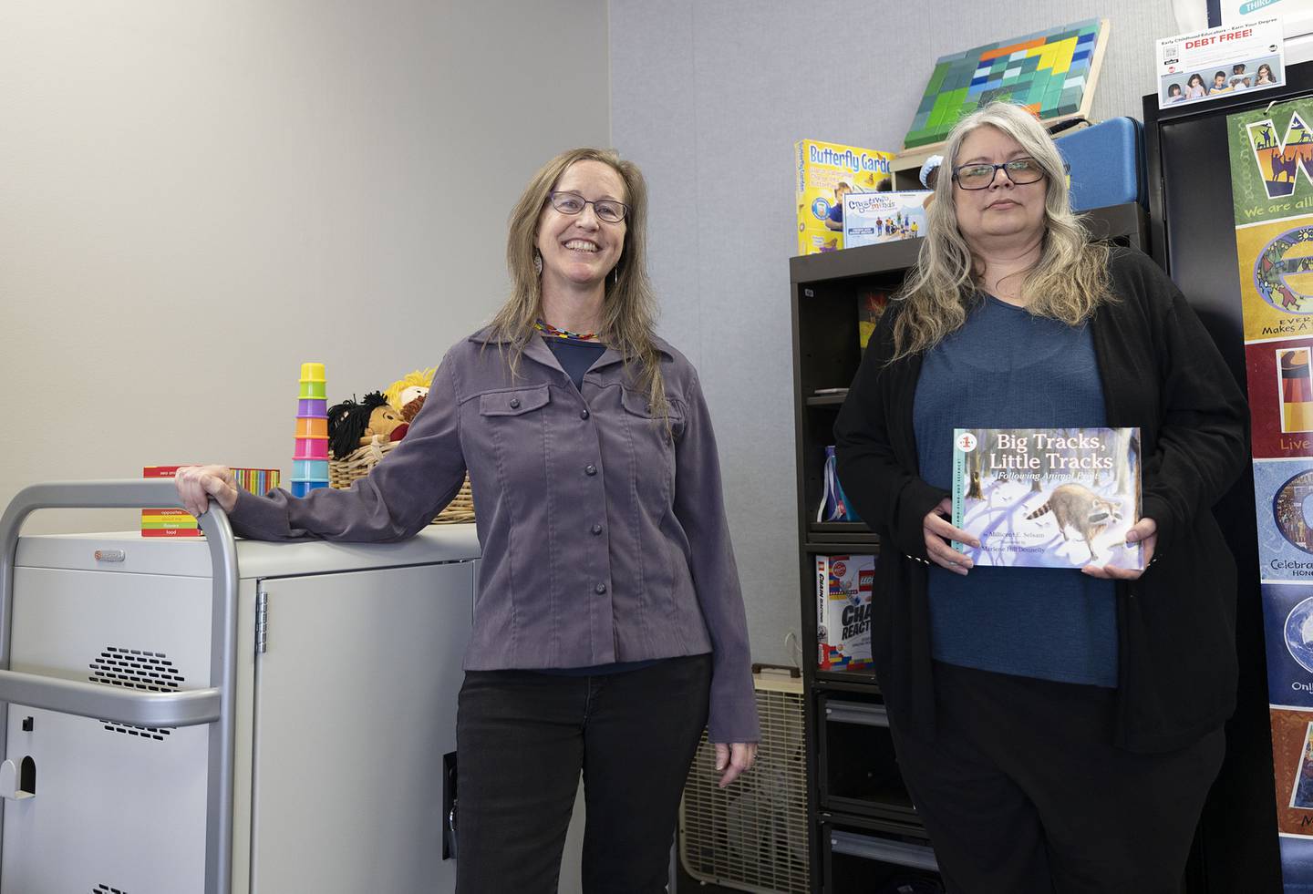 Sauk Valley College’s Assistant Professor of Early Childhood Education Beth Smaka (left) and Amanda Eichman, Professor of Education and English, lead the way for those looking to become teachers.