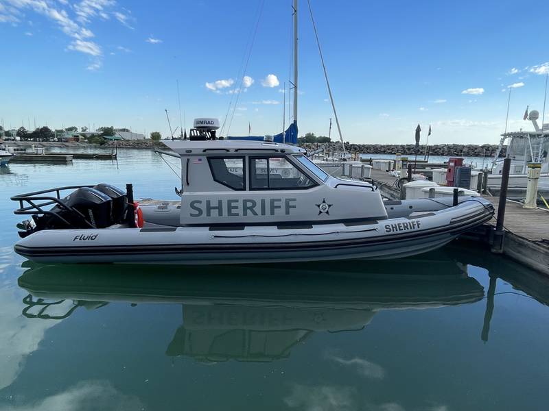 The new Marine Unit watercraft named in memory of fallen Deputy Gary D. Murphy.