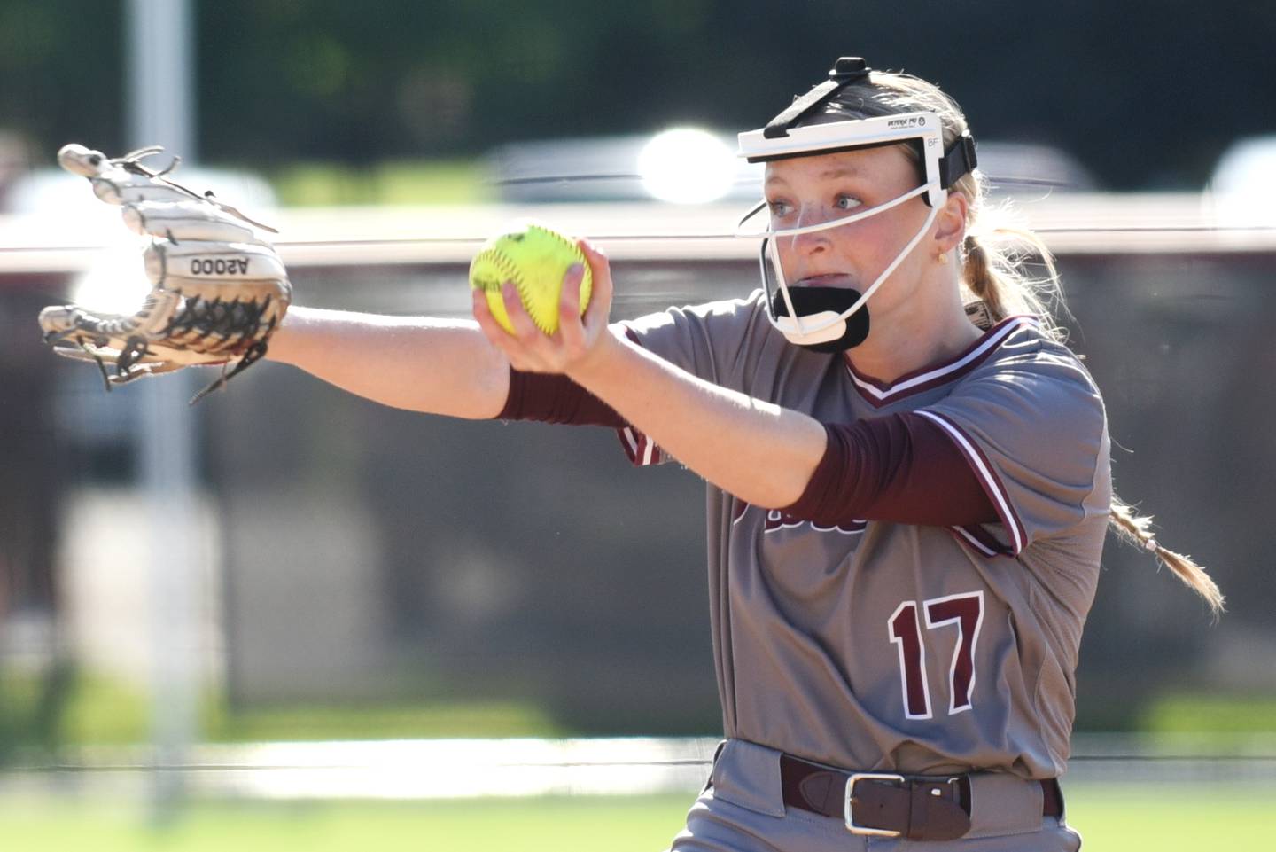 Lockport's Bridget Faut throws a pitch during a game at Bradley-Bourbonnais Tuesday, April 28, 2026.