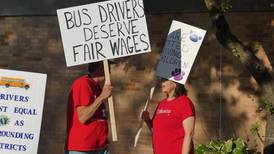Prairie Grove District 46 paraprofessionals, bus drivers protest as contract negotiations stall