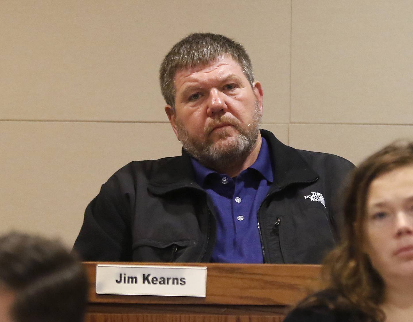 McHenry County Board member Jim Kearns listens to a speaker during a McHenry County Board Committee of the Whole meeting Thursday, Dec. 15, 2022, in the McHenry County Administration Building in Woodstock.