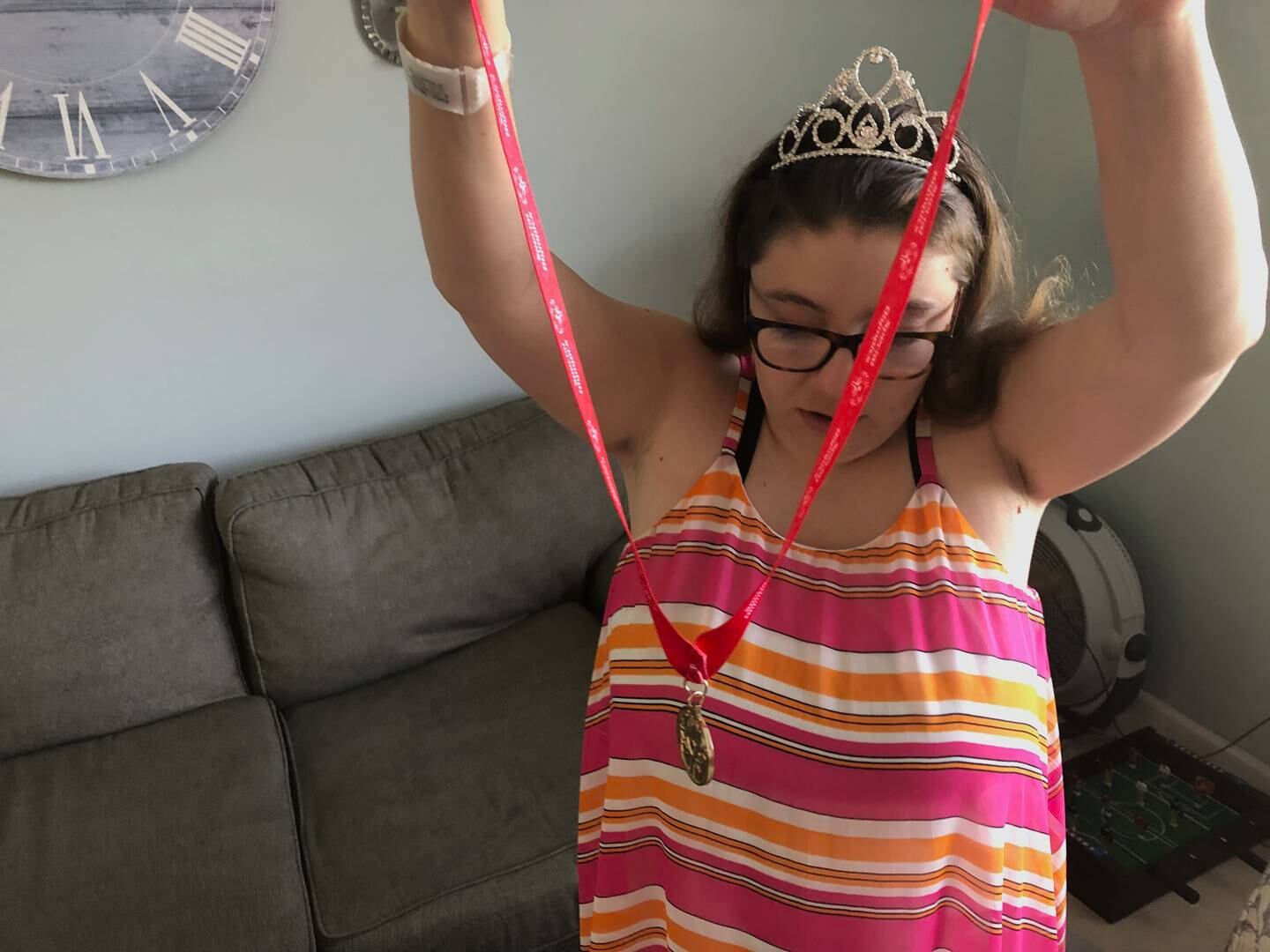 Gloria Fisher, 29, of Crystal Lake, will attend the Miss Amazing Summit on July 28, 2022, in Nashville, Tennessee. She and her mother, Yvet Fernandez, of South Elgin, are raising funds to help cover the cost.