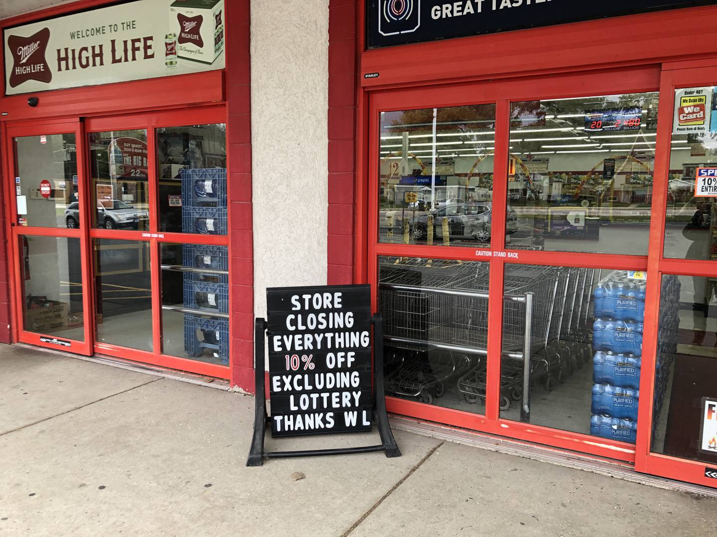 Management at Wonder Foods, 7505 Hancock Drive, Wonder Lake, announced the grocery store is closing. The store announced on Sunday, Oct. 16, that everything in the building except lottery tickets would be sold at a 10 percent discount.