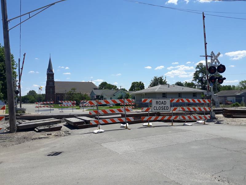 The Lundy Street railroad crossing in Streator was closed June 3, 2022. It has since reopened, but more repairs are needed, said City Engineer Jeremy Palm.