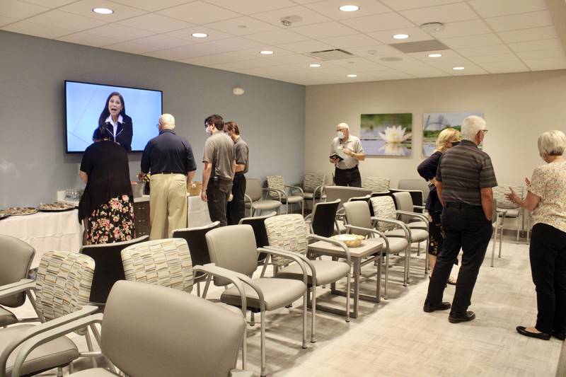 A spacious waiting room is available outside the new oncology unit that was added to CGH Medical Center's Main Clinic in Sterling.