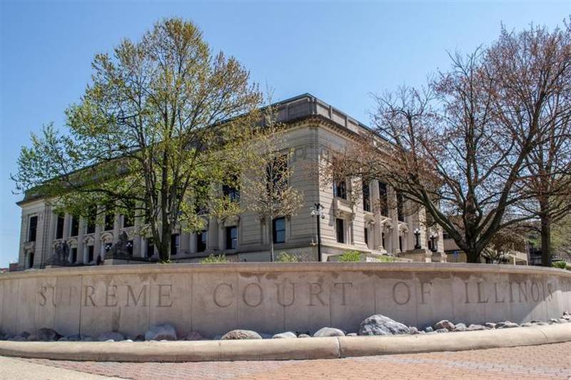 The Illinois Supreme Court building is shown here in Springfield. The state's highest court on Wednesday ordered that 10 lawsuits challenging indoor dining bans across the state by consolidated with existing cases in Sangamon County that raise the same legal questions. (Capitol News Illinois file photo)