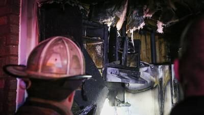 Apartment uninhabitable, 3 units damaged from fire in Harvard 
