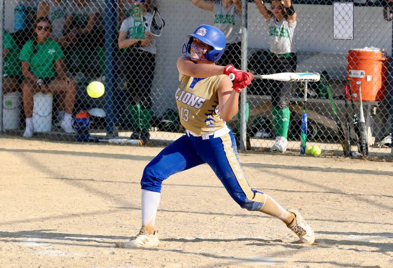 Princeton Logan's Addison Parry takes her cuts in Thursday's season opener.