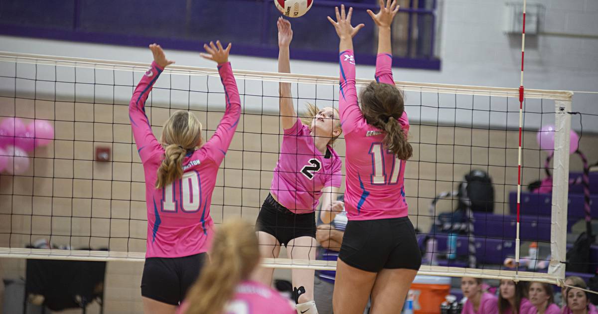 Photos Dixon vs GenoaKingston volleyball Shaw Local