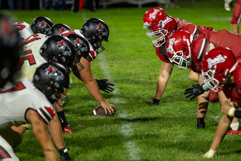 Hall faces off against Erie-Prophetstown on Friday, Sept 5, 2025 at Richard Nesti Stadium in Spring Valley.