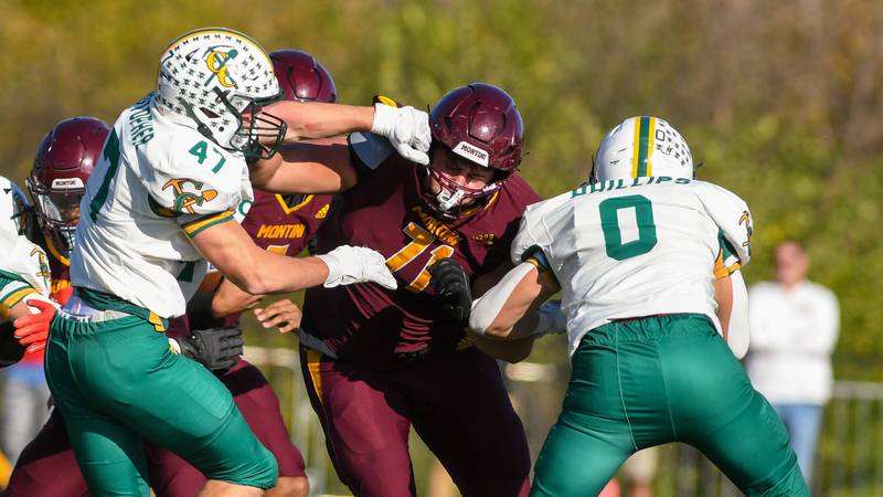 Montini’s Angelo DeSensi once had NBA dreams. Now the 6-foot-5 senior left tackle anchors 13-0 Broncos’ O-line