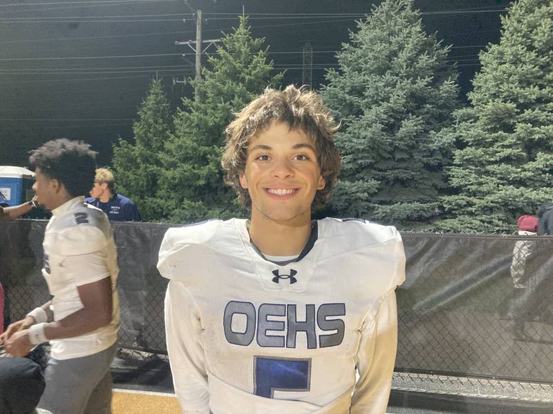 Niko Villacci of Oswego East.