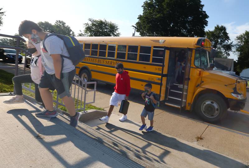 Photos Students return to JFK Elementary in Spring Valley Shaw Local