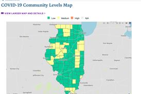 IDPH: Illinois back to 0 counties at ‘high’ COVID-19 risk; 31 at ‘medium’ risk