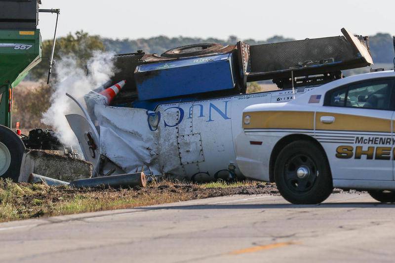 Driver hospitalized in singlevehicle crash in Marengo that causes