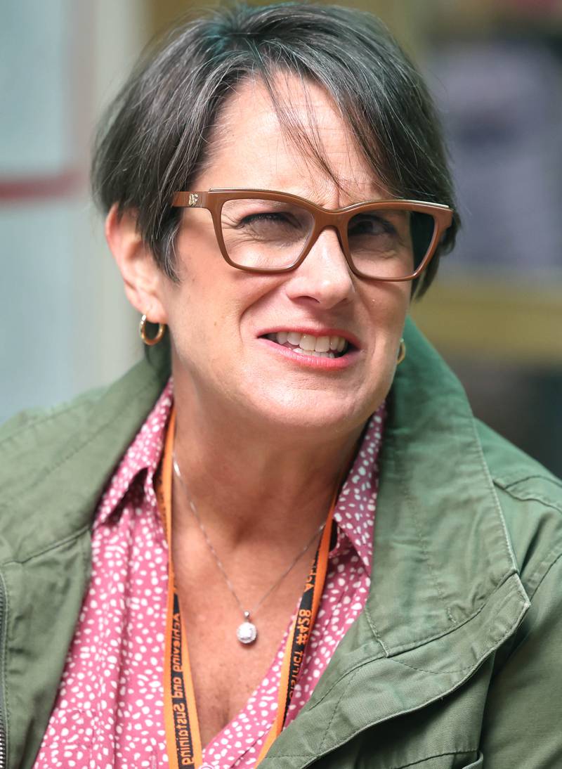 Mary Lynn Buckner, longtime special education teacher at Littlejohn Elementary School in DeKalb, talks in her classroom Wednesday, Feb. 23, 2023, about the challenges and rewards that come with teaching students with learning challenges.