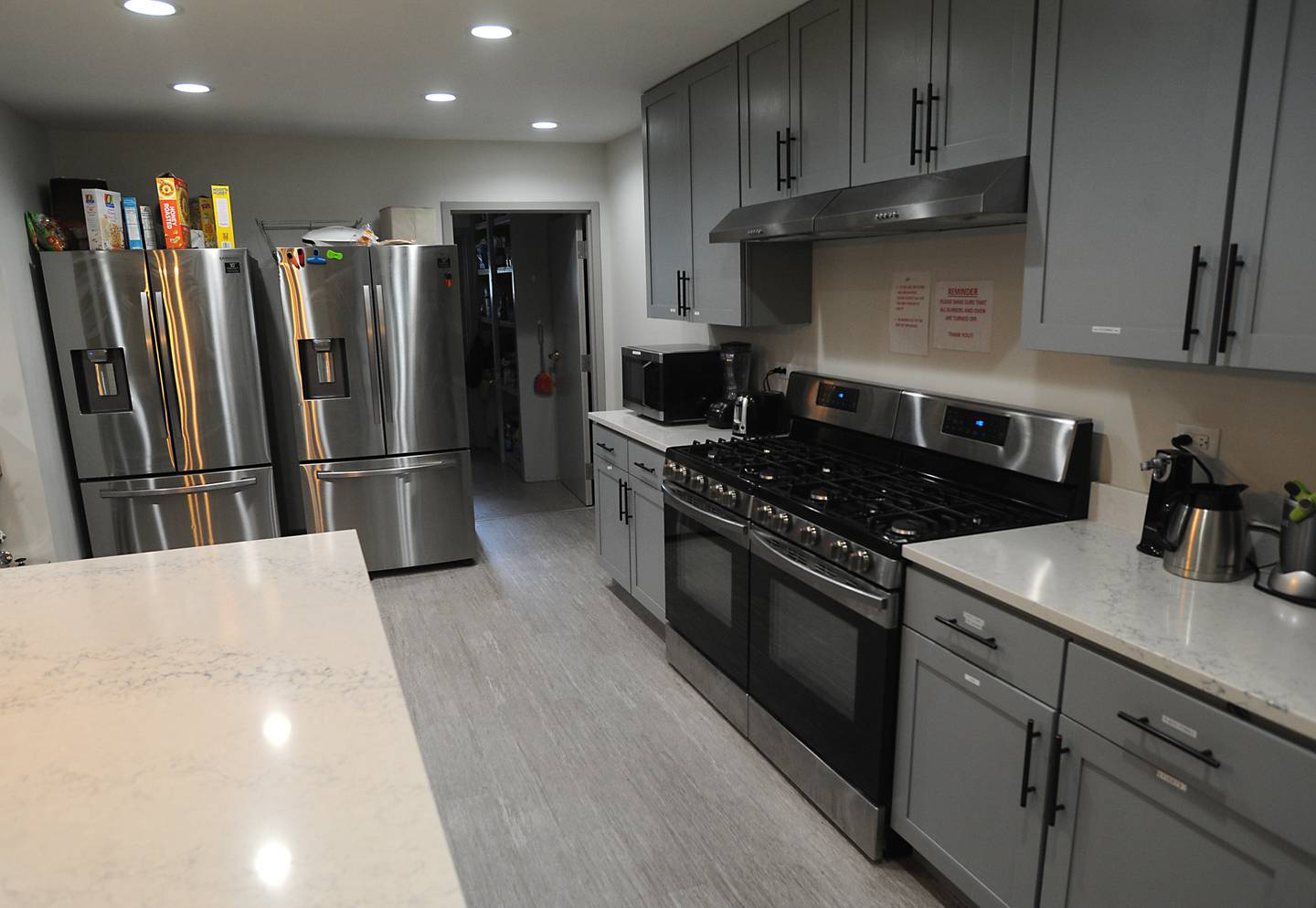 The kitchen inside the New Directions Addiction Recovery facility at 14411 Kishwaukee Valley Road in Woodstock.  The nonprofit received almost $1 million in a grant from the county to open a new facility to further its addiction recovery efforts.