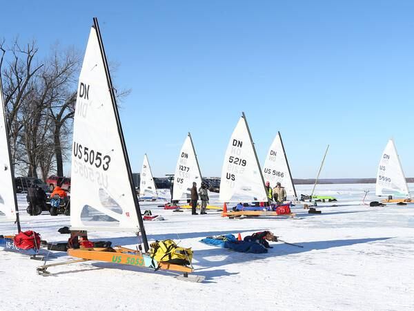 Photos: DN US National Ice Boat racing returns to Senachwine Lake near Putnam