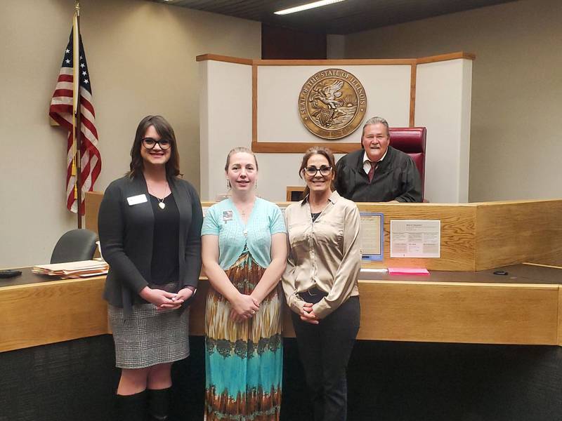 La Salle County Court Appointed Special Advocates announced the swearing in of three new volunteers (from left) Beth Findley-Smith, Jen Ebner and Jennifer Snow.