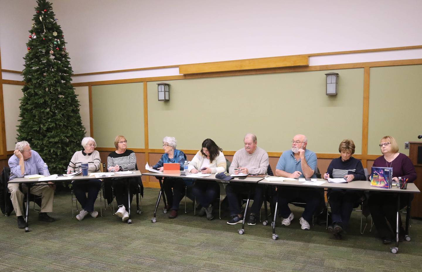 Somonauk Library board meeting Tuesday, Jan. 16, 2024, at the Somonauk Library. The visit by General Michael Thomas Flynn was revisited.