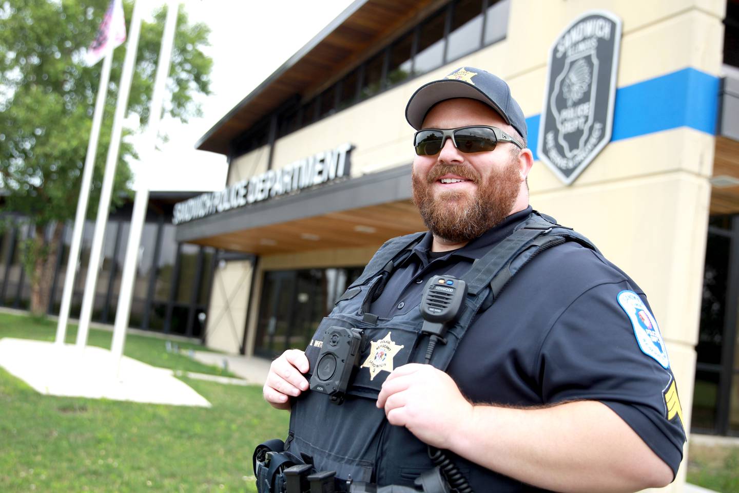 Sandwich Police Sgt. Dan Whitecotton, who was born and raised in Sandwich, is an Air Force veteran and youth football coach.