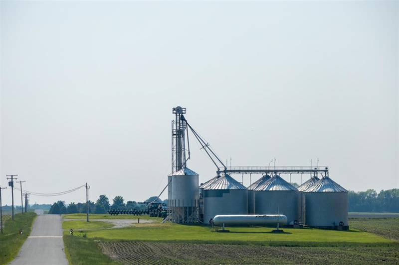 A farm in rural Champaign County, pictured in spring 2023